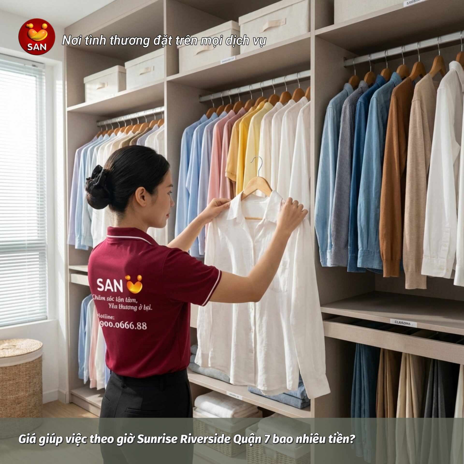 Giá giúp việc theo giờ Sunrise Riverside Quận 7 bao nhiêu tiền?