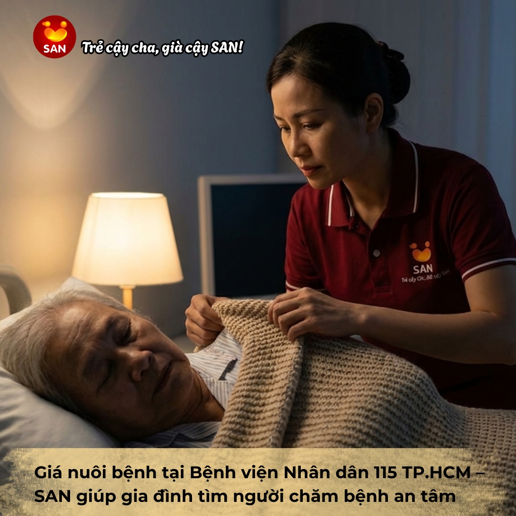 giá nuôi bệnh tại Bệnh viện Nhân dân 115 TP.HCM