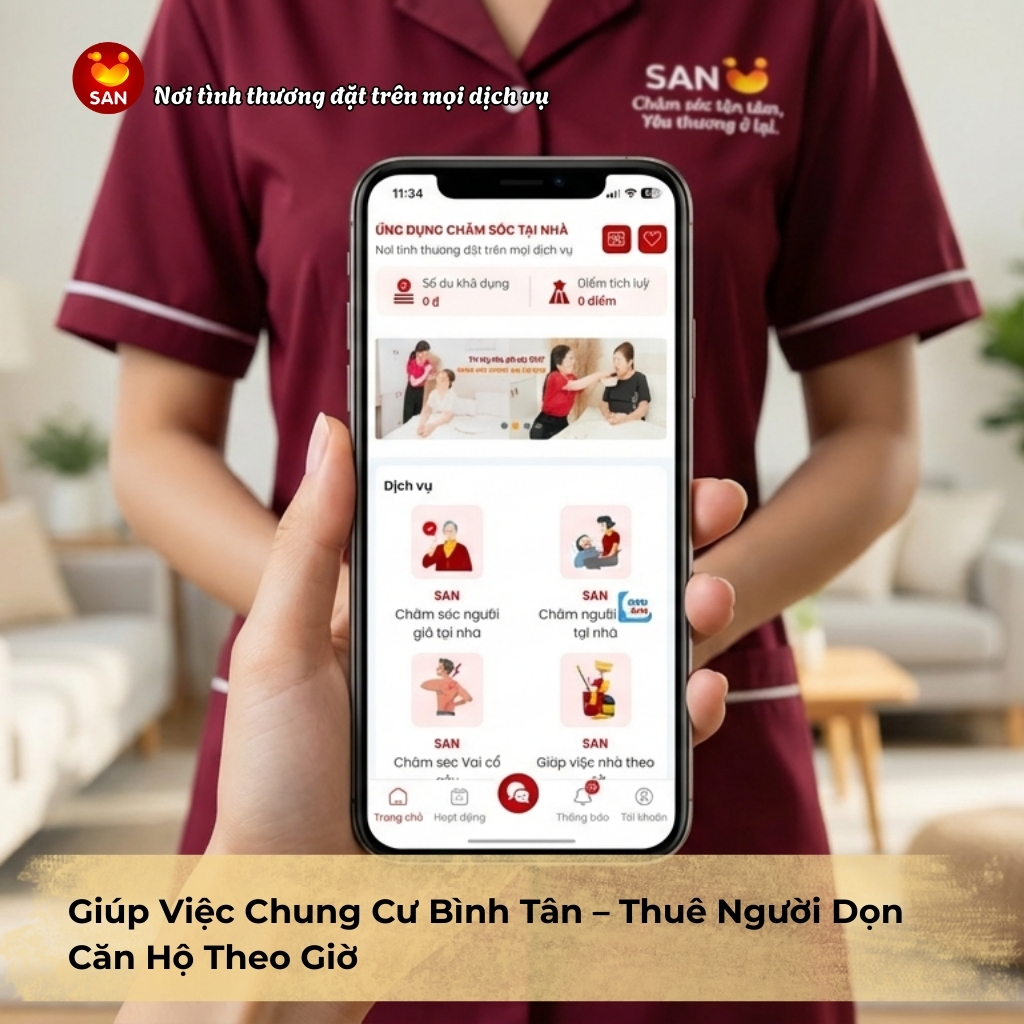 giúp việc chung cư Bình Tân
