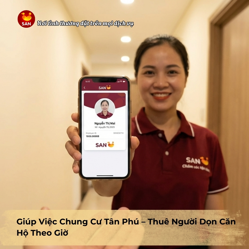 Housekeeping services in Tan Phu apartment complex.
