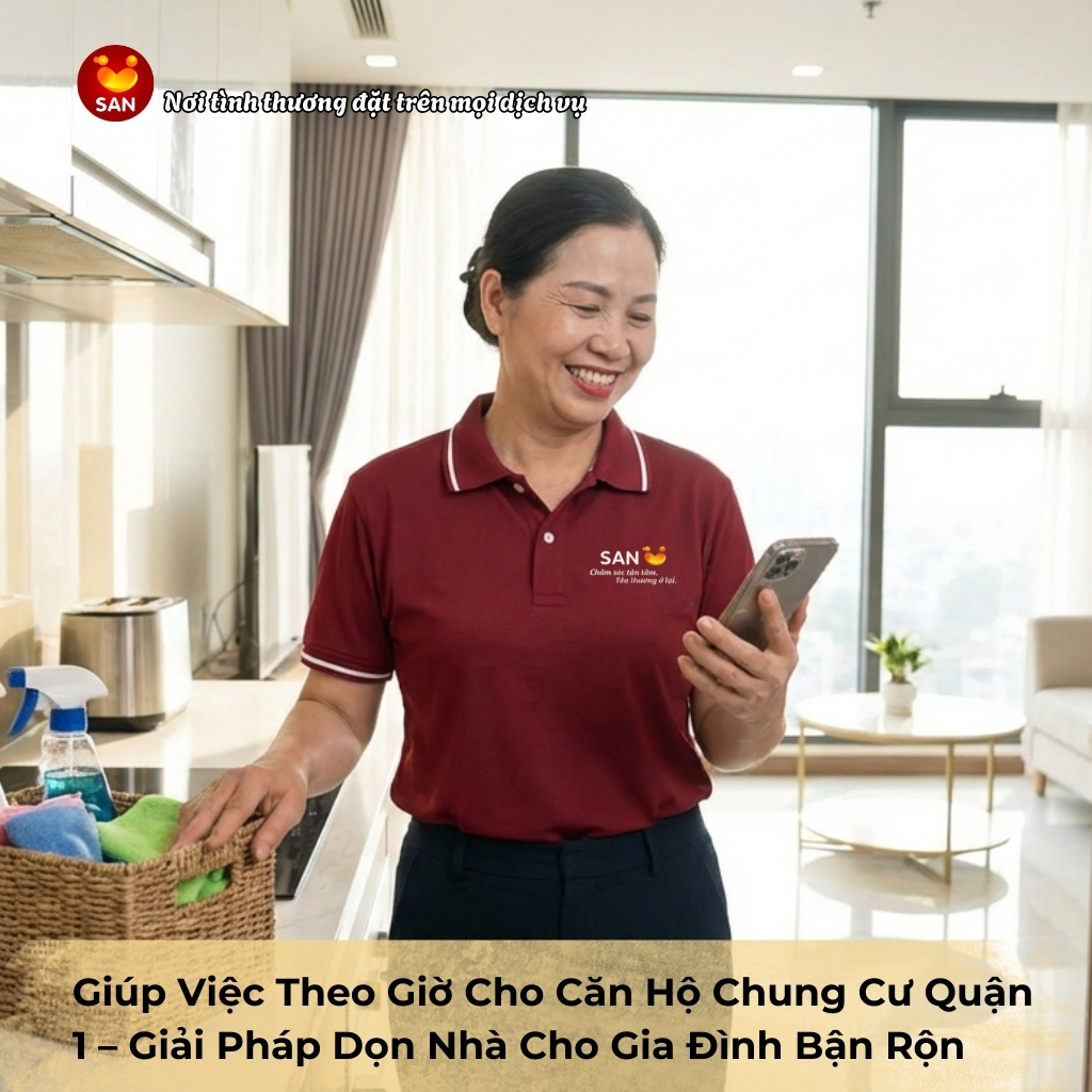 giúp việc chung cư theo giờ Quận 1