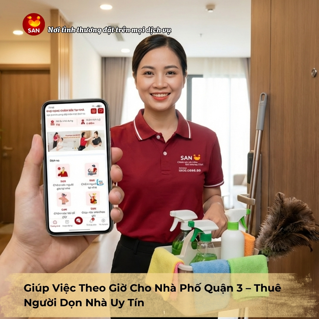giúp việc theo giờ nhà phố Quận 3