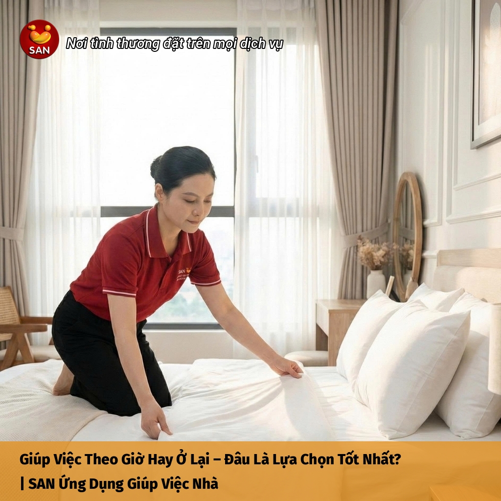 giúp việc theo giờ hay ở lại