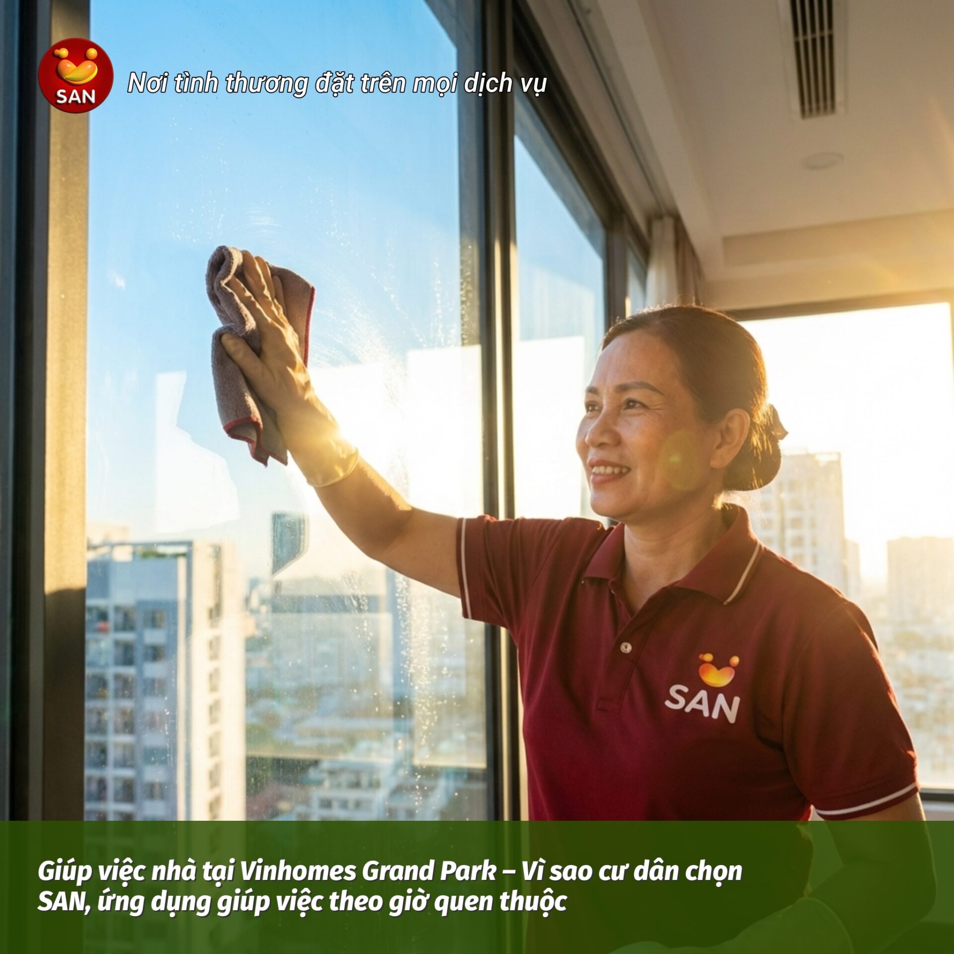 giúp việc nhà tại Vinhomes Grand Park