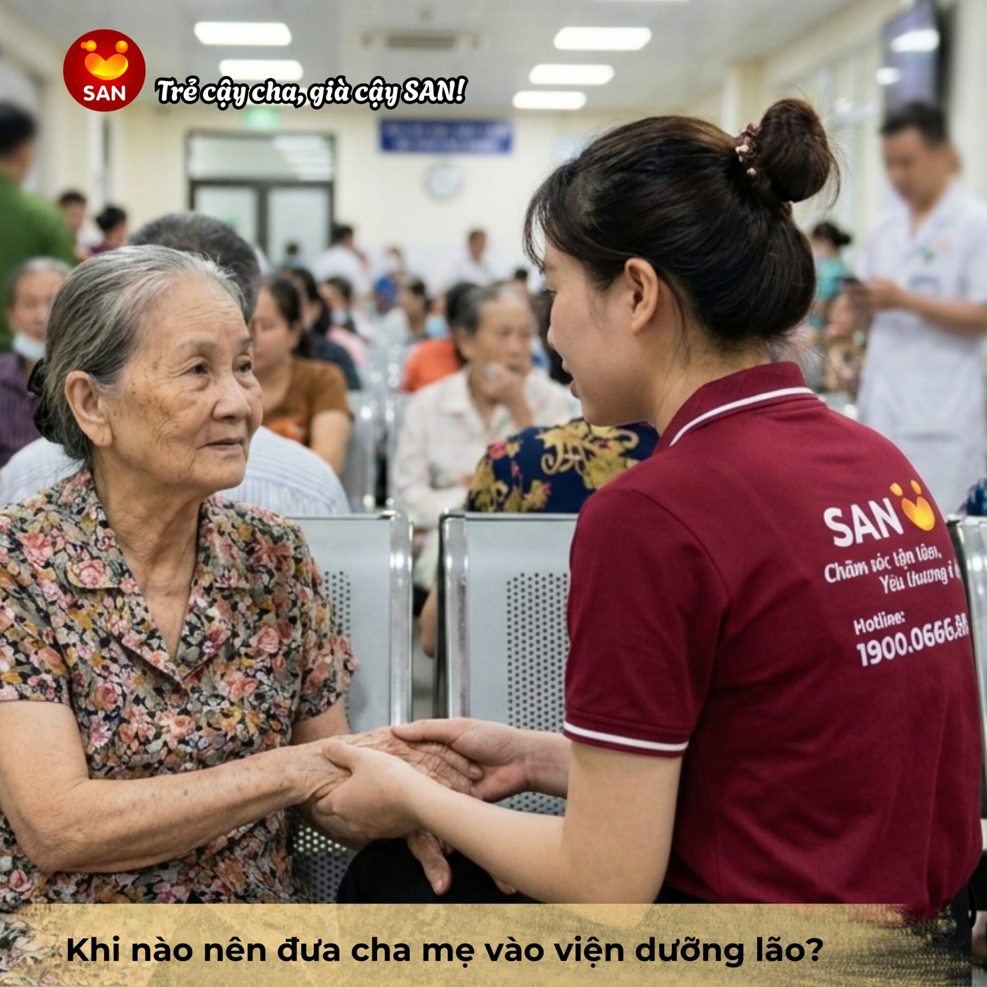 đưa cha mẹ vào viện dưỡng lão