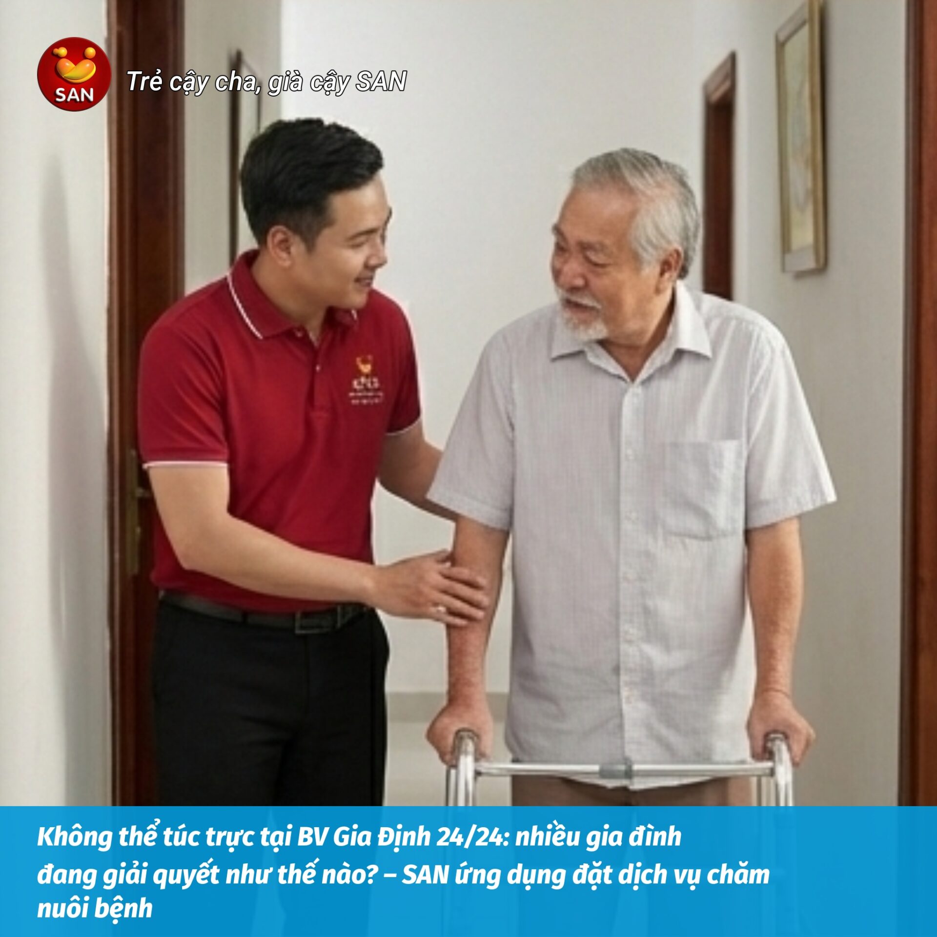 chăm sóc người bệnh tại bệnh viện Gia Định
