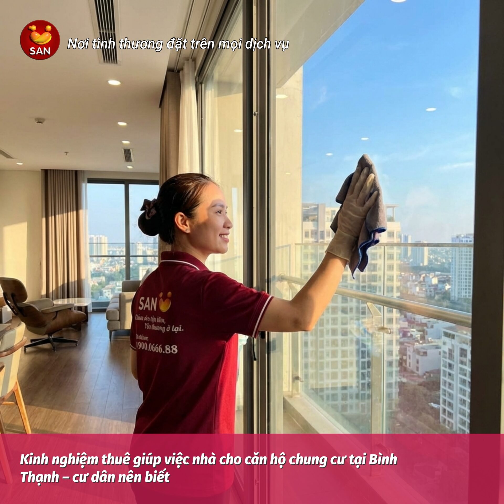 Hire a housekeeper for an apartment in Binh Thanh.
