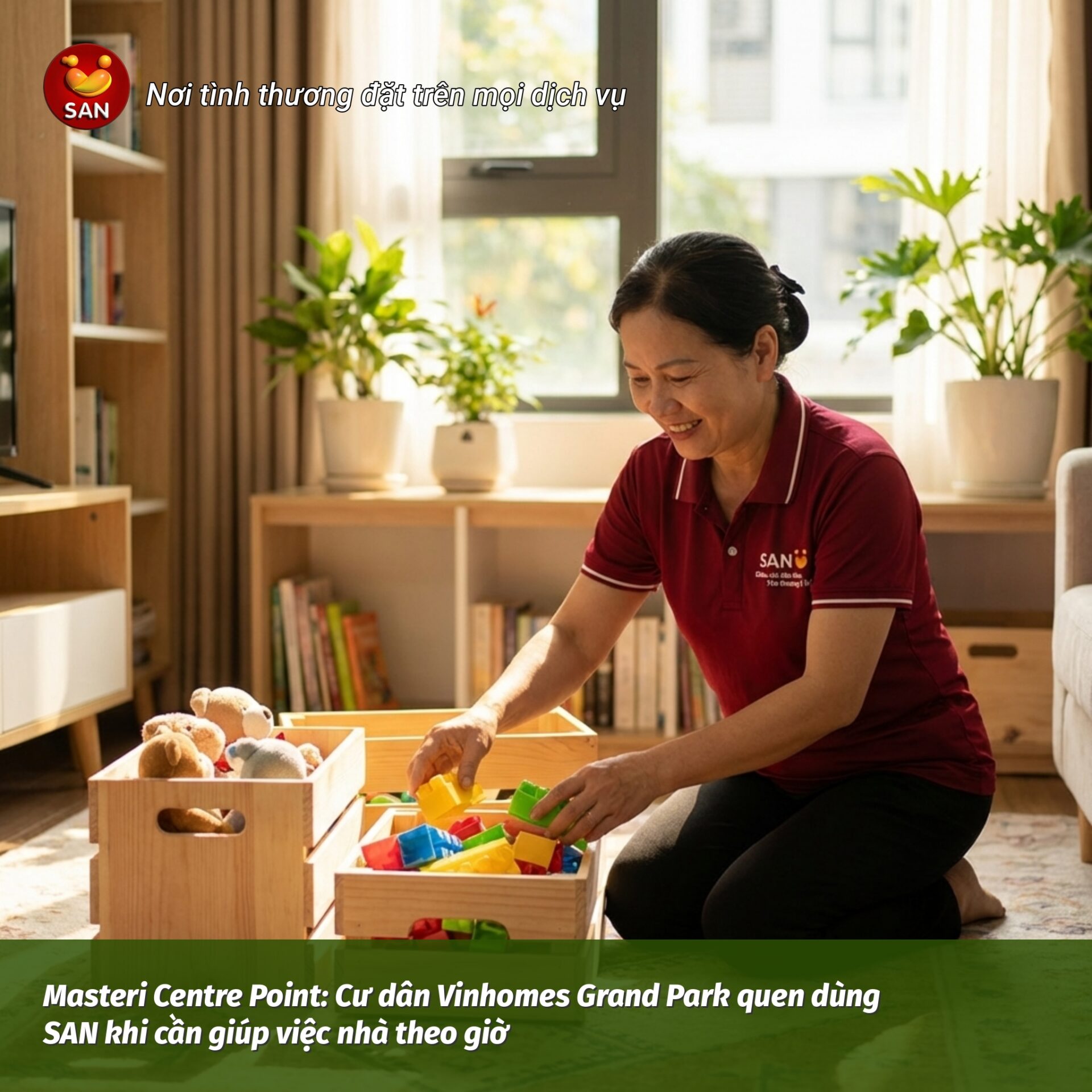 giúp việc nhà theo giờ Masteri Centre Point