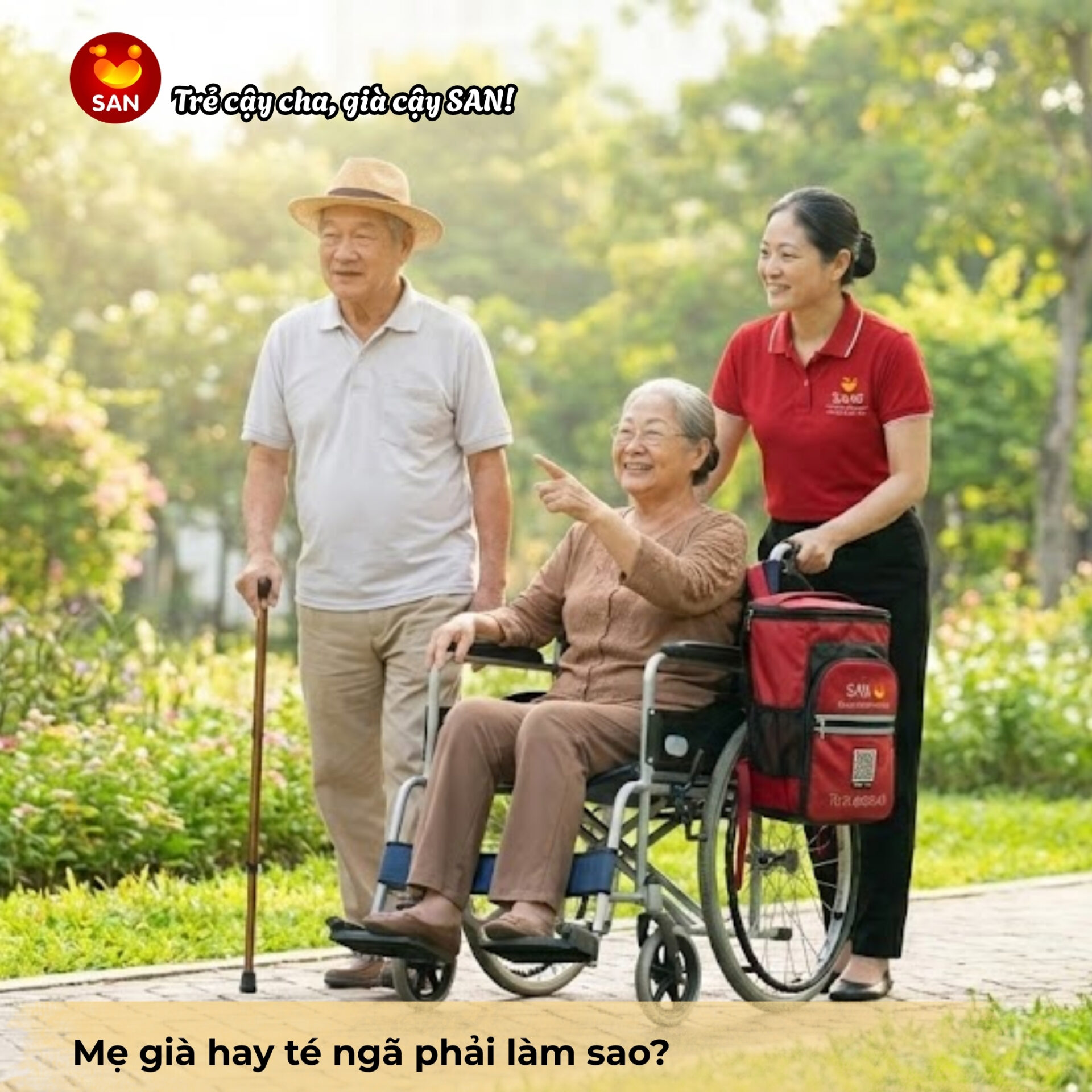 mẹ già hay té ngã