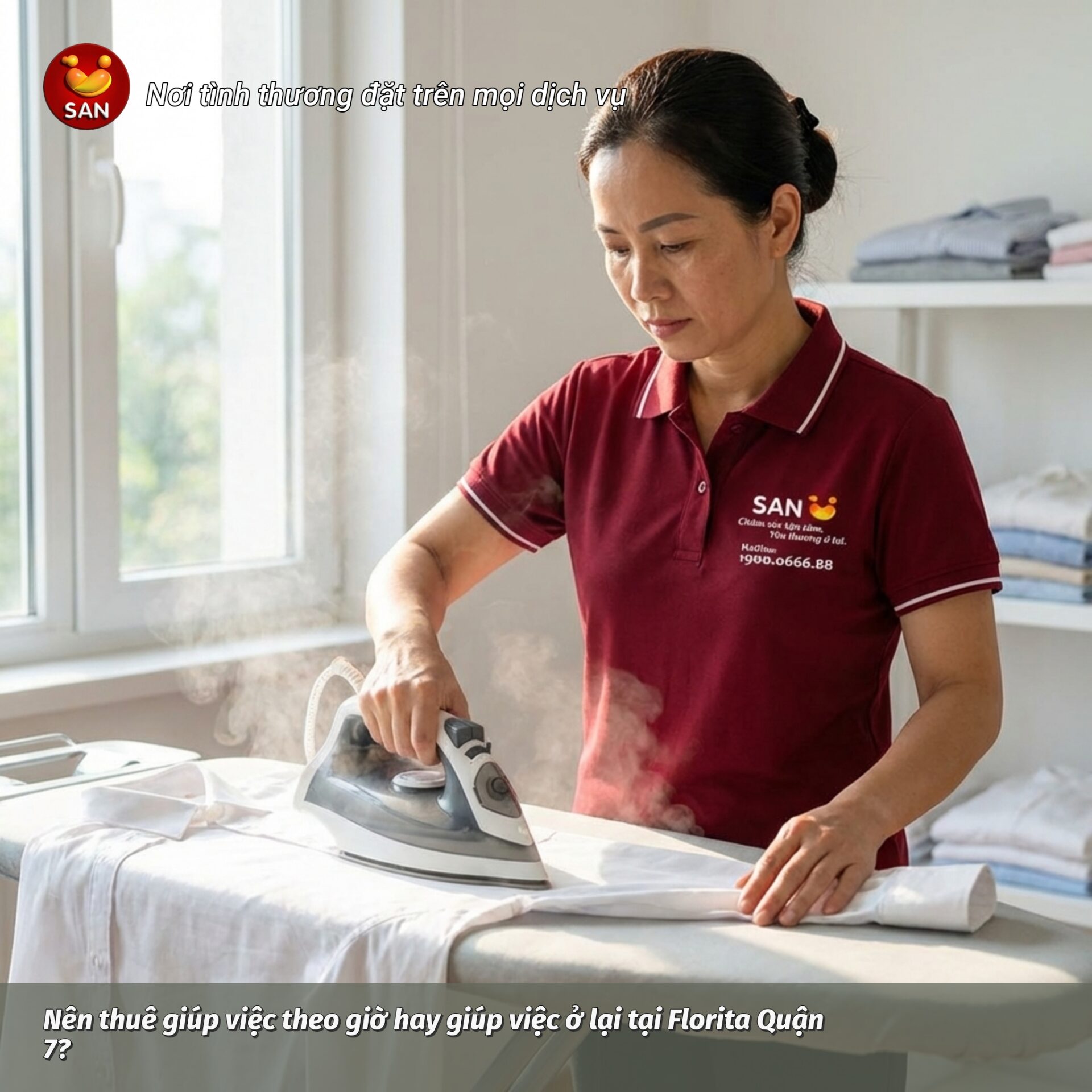 giúp việc theo giờ Florita Quận 7