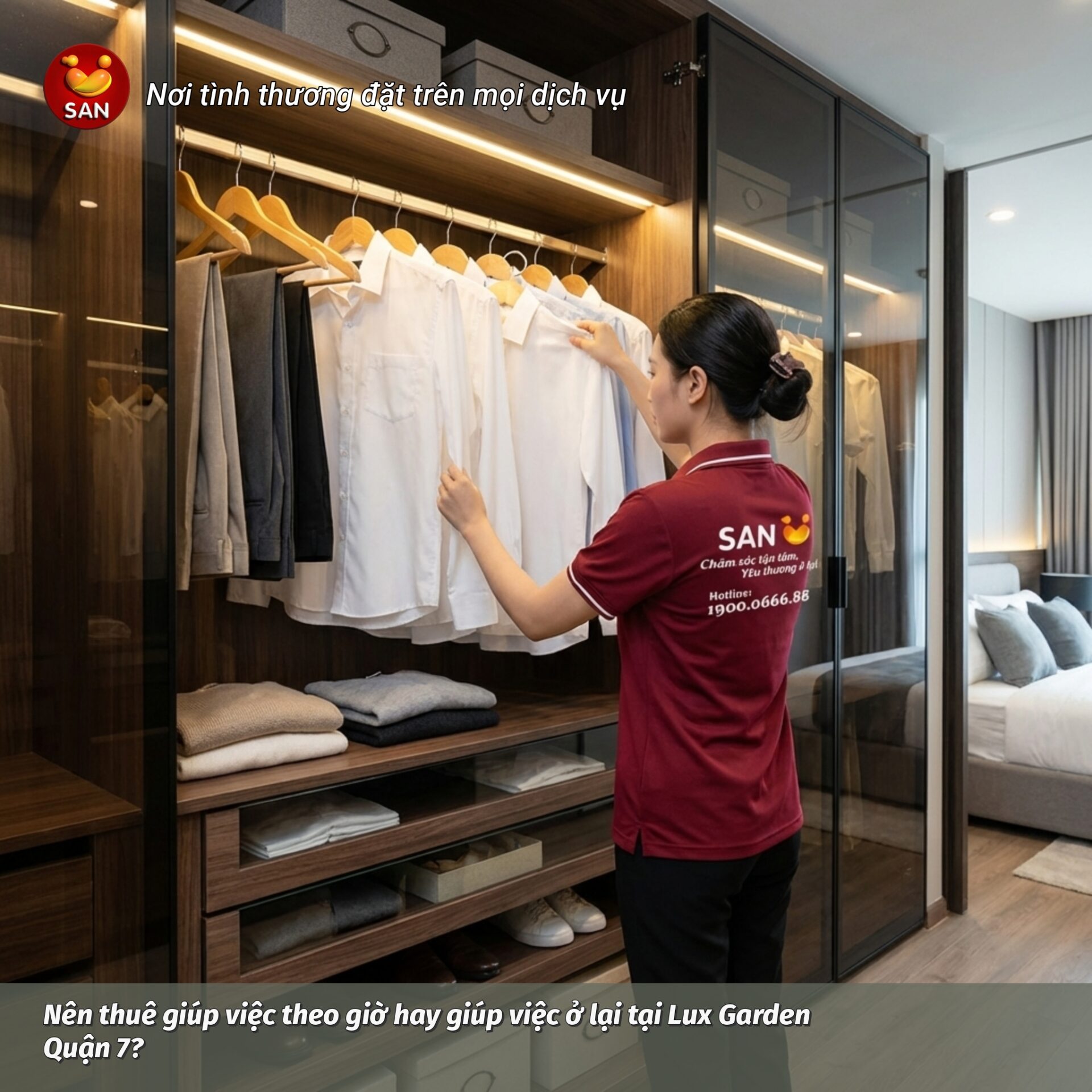 thuê giúp việc theo giờ Lux Garden Quận 7
