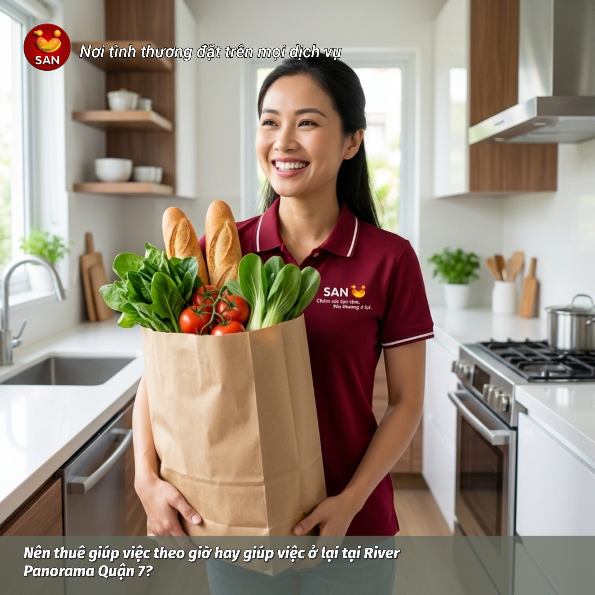 Nên thuê giúp việc theo giờ hay giúp việc ở lại tại River Panorama Quận 7?