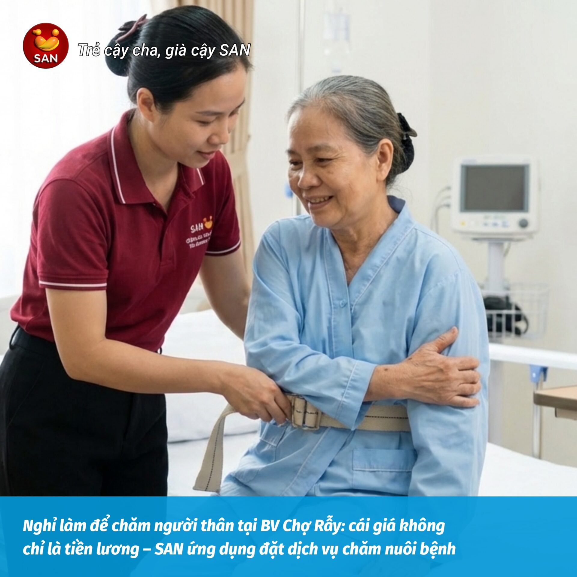chăm người thân tại BV Chợ Rẫy