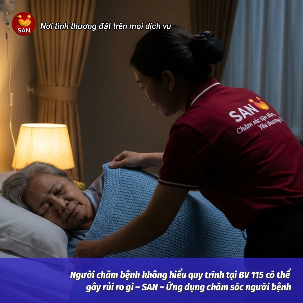 Người chăm bệnh không hiểu quy trình tại BV 115 có thể gây rủi ro gì