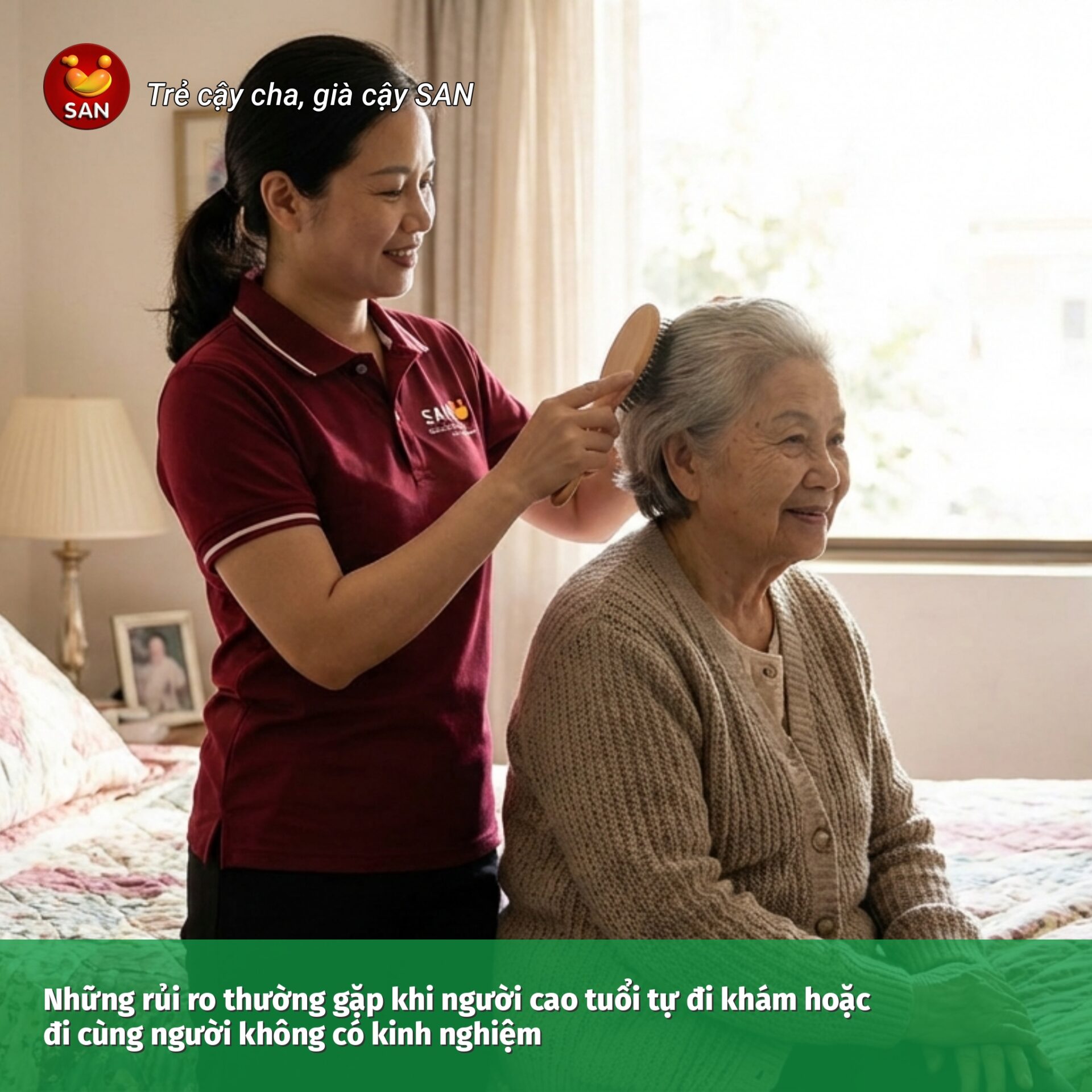 Risks when elderly people go for medical checkups.