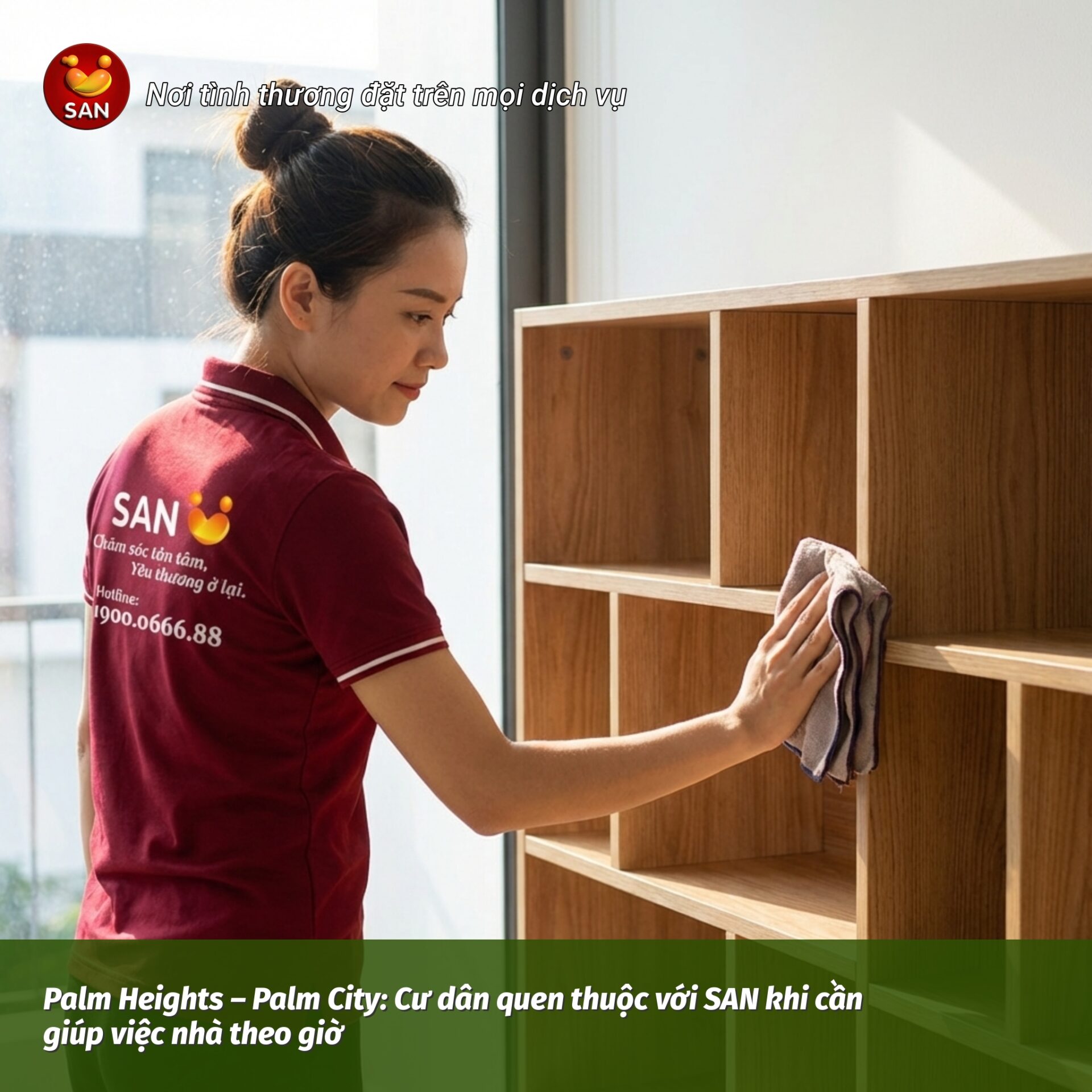 giúp việc nhà theo giờ Palm Heights