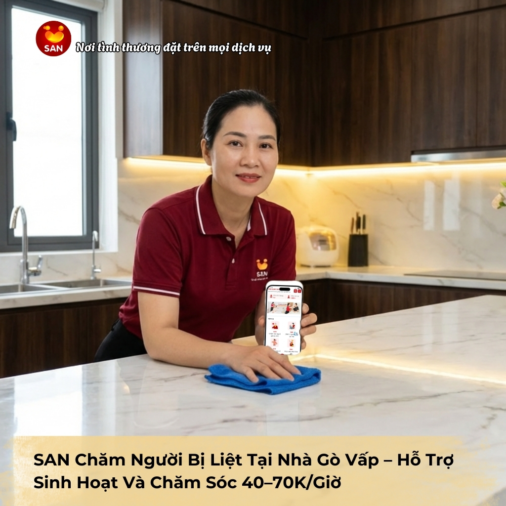 chăm người bị liệt tại nhà Gò Vấp