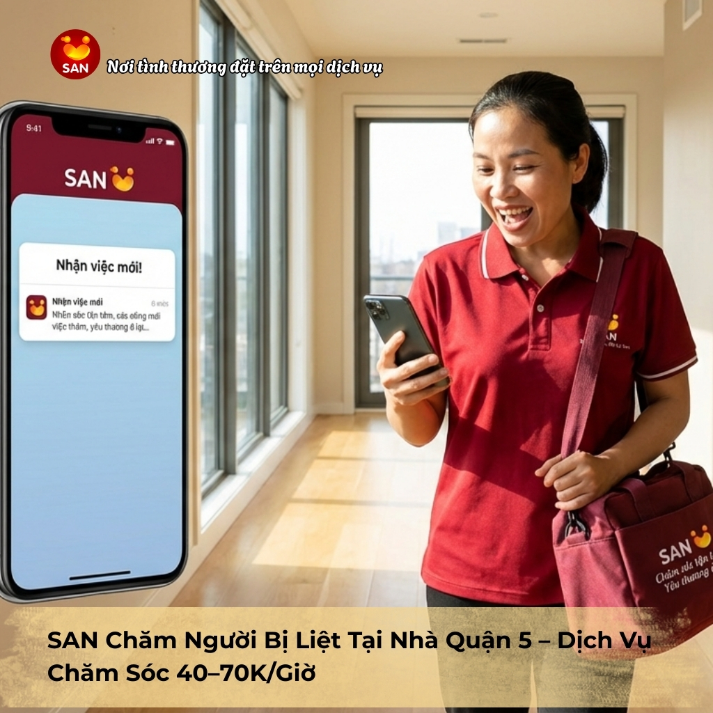 chăm người bị liệt tại nhà Quận 5