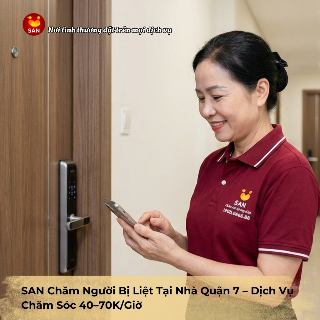 chăm người bị liệt tại nhà Quận 7