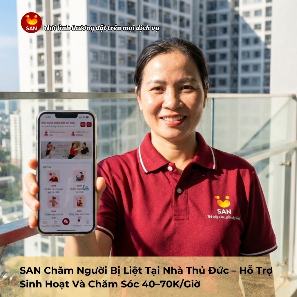 chăm người bị liệt tại nhà Thủ Đức