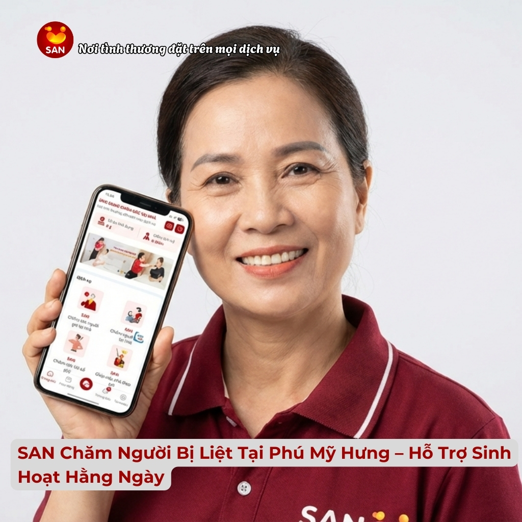 chăm người bị liệt tại Nhà Bè