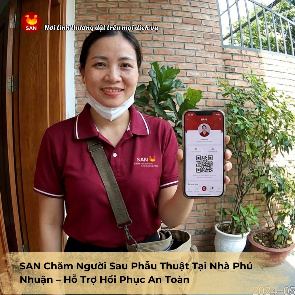 chăm người sau phẫu thuật tại nhà Phú Nhuận