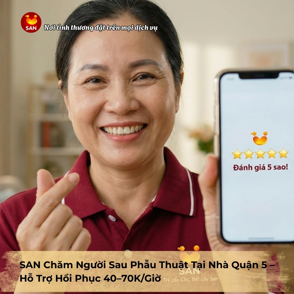 chăm sóc người bệnh sau phẫu thuật tại nhà Quận 5