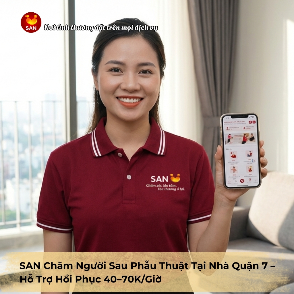 chăm người sau phẫu thuật tại nhà Quận 7