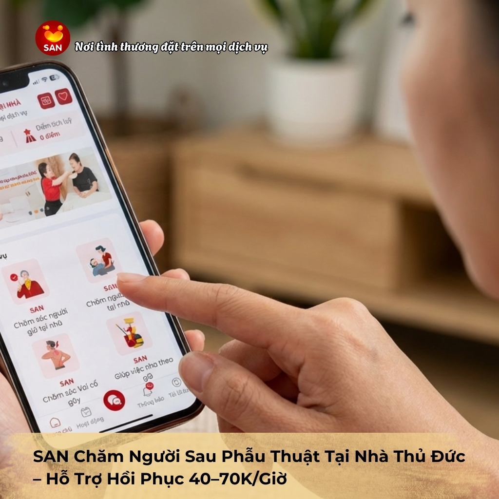 chăm người sau phẫu thuật tại nhà Thủ Đức