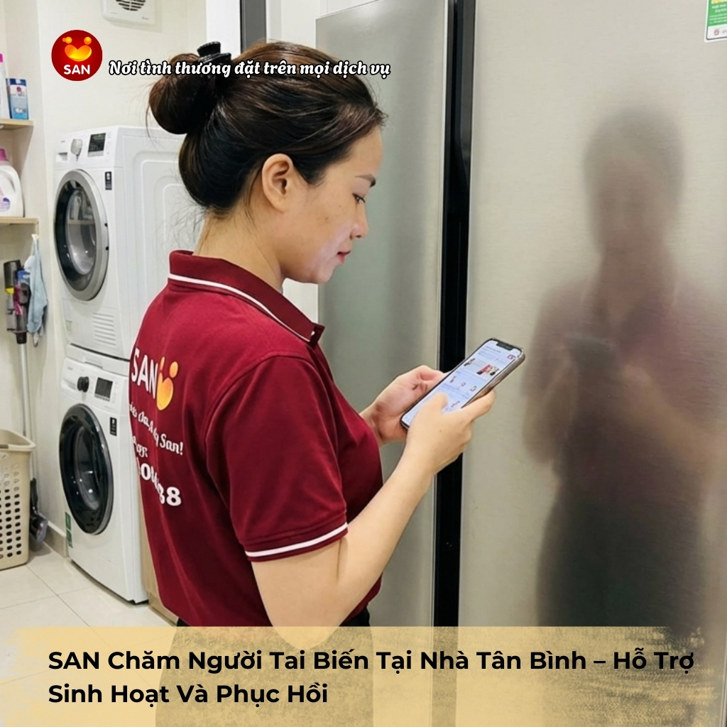 chăm người tai biến tại nhà Tân Bình