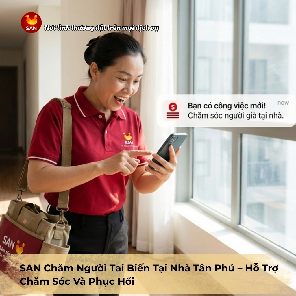 chăm người tai biến tại nhà Bình Tân