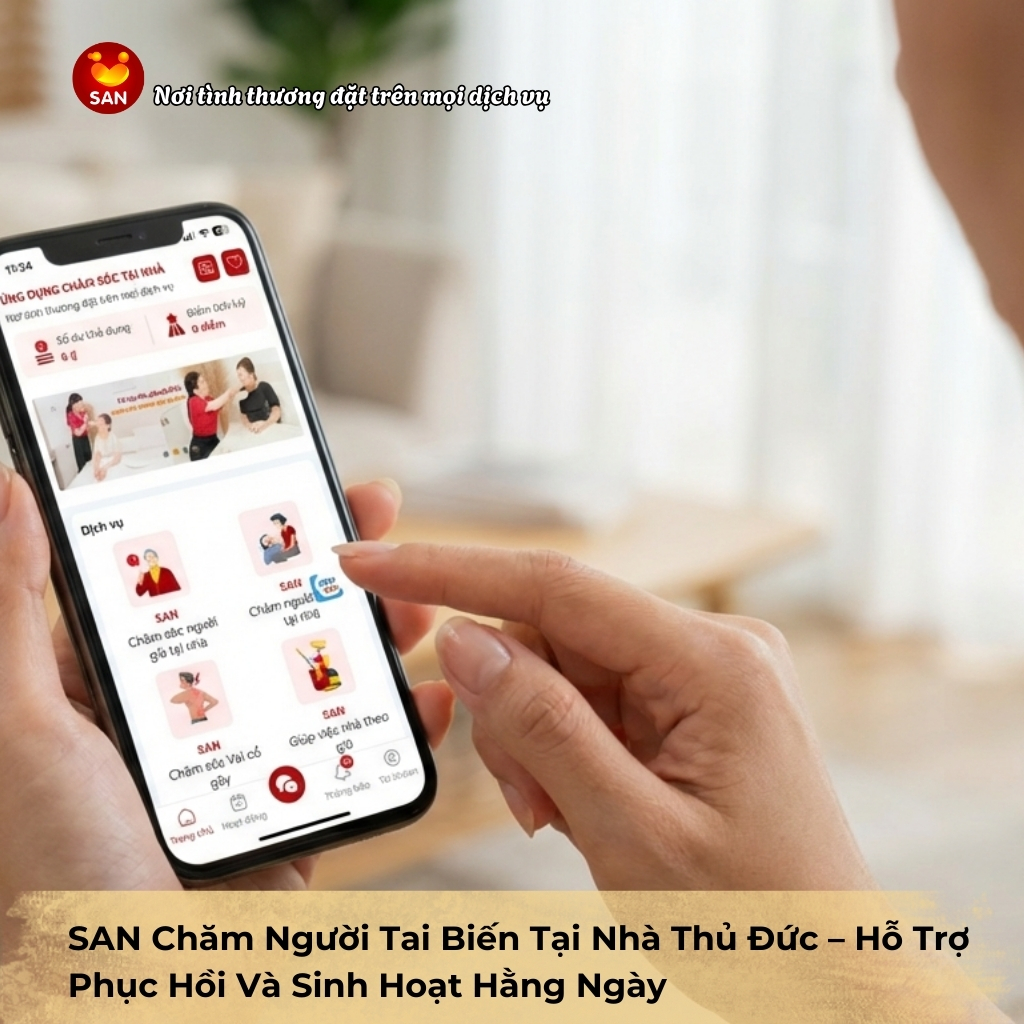 chăm người tai biến tại nhà Thủ Đức