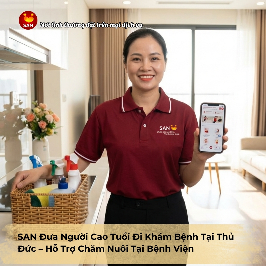 đưa người già đi khám bệnh Thủ Đức