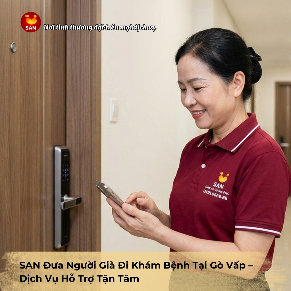 đưa người già đi khám bệnh Gò Vấp