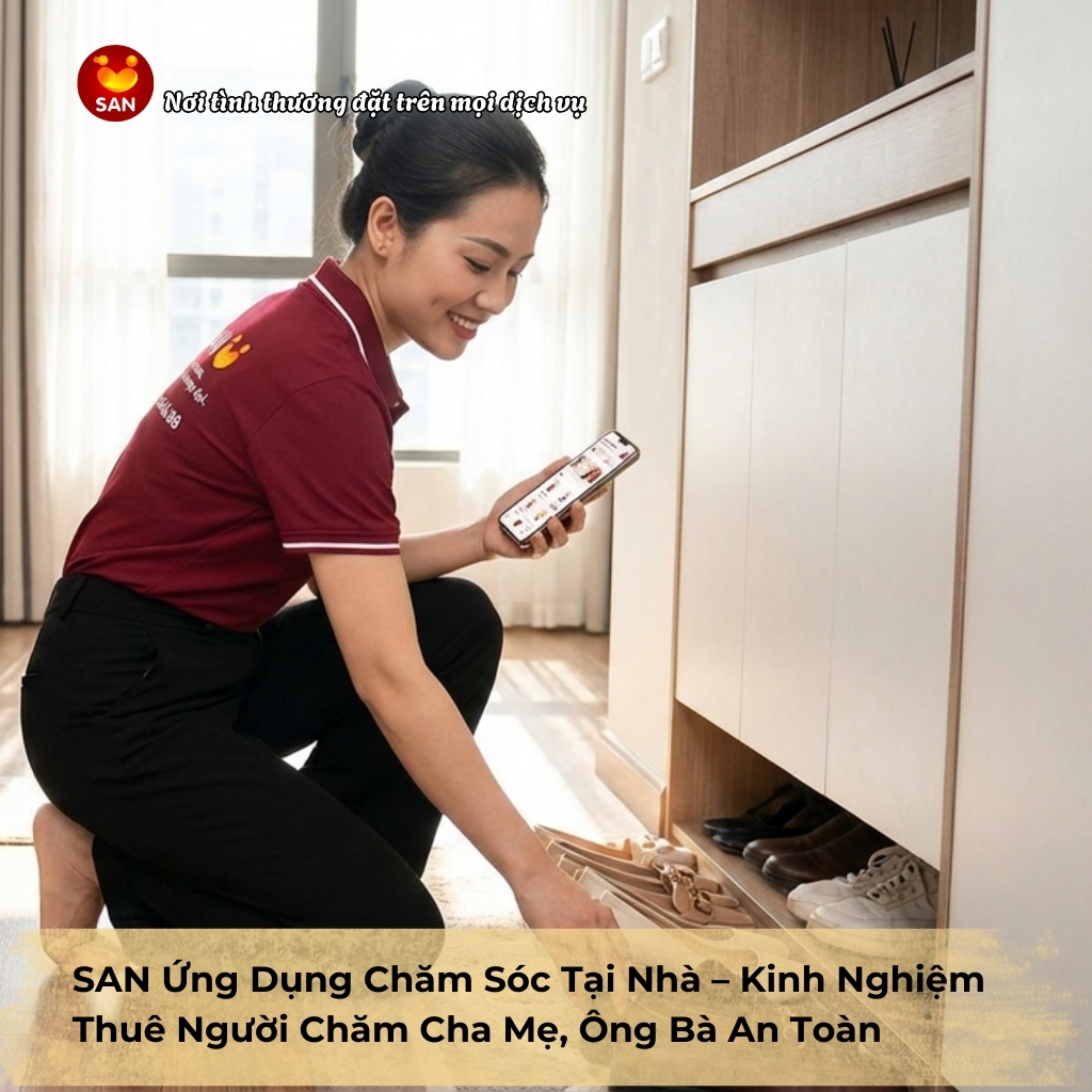 kinh nghiệm thuê người chăm cha mẹ