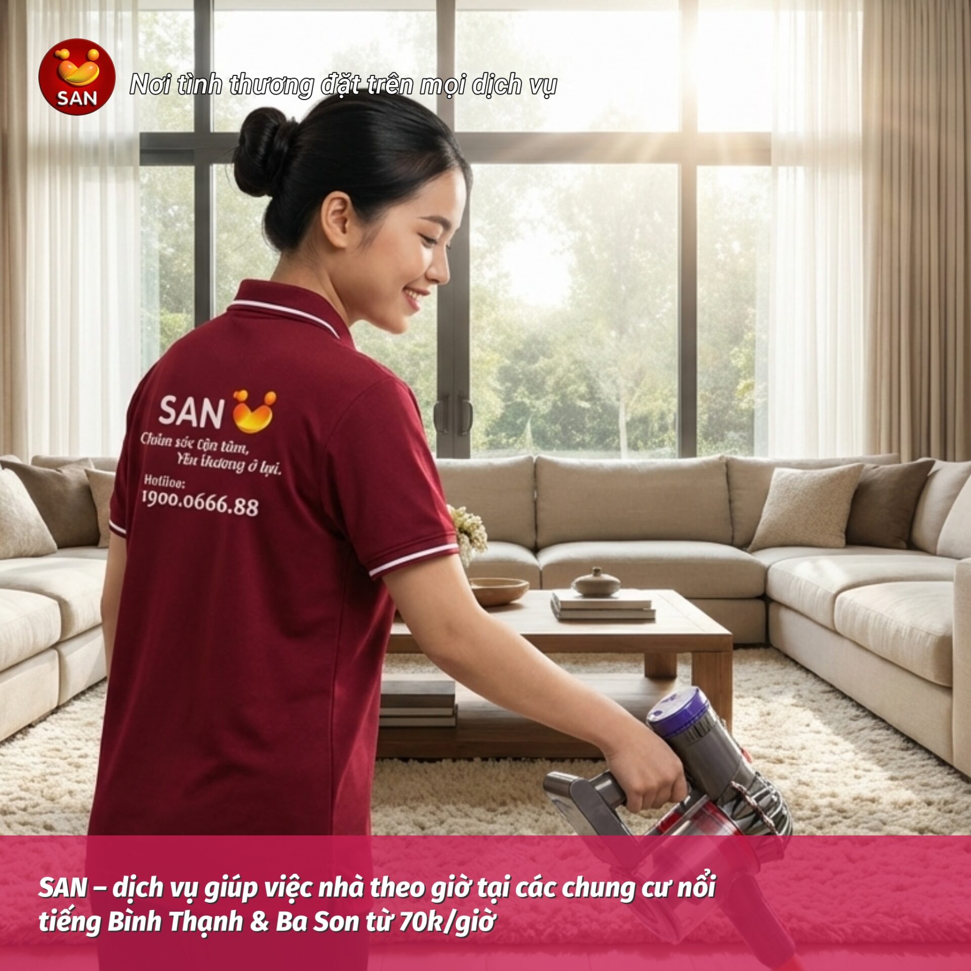 giúp việc nhà theo giờ tại Bình Thạnh