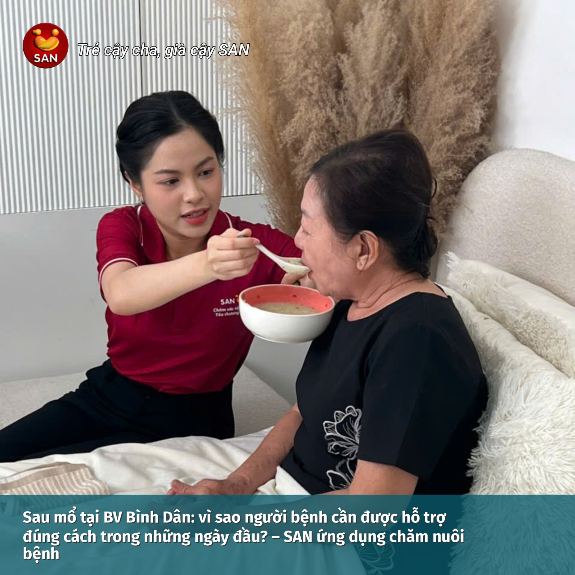 Patient care at Binh Dan Hospital