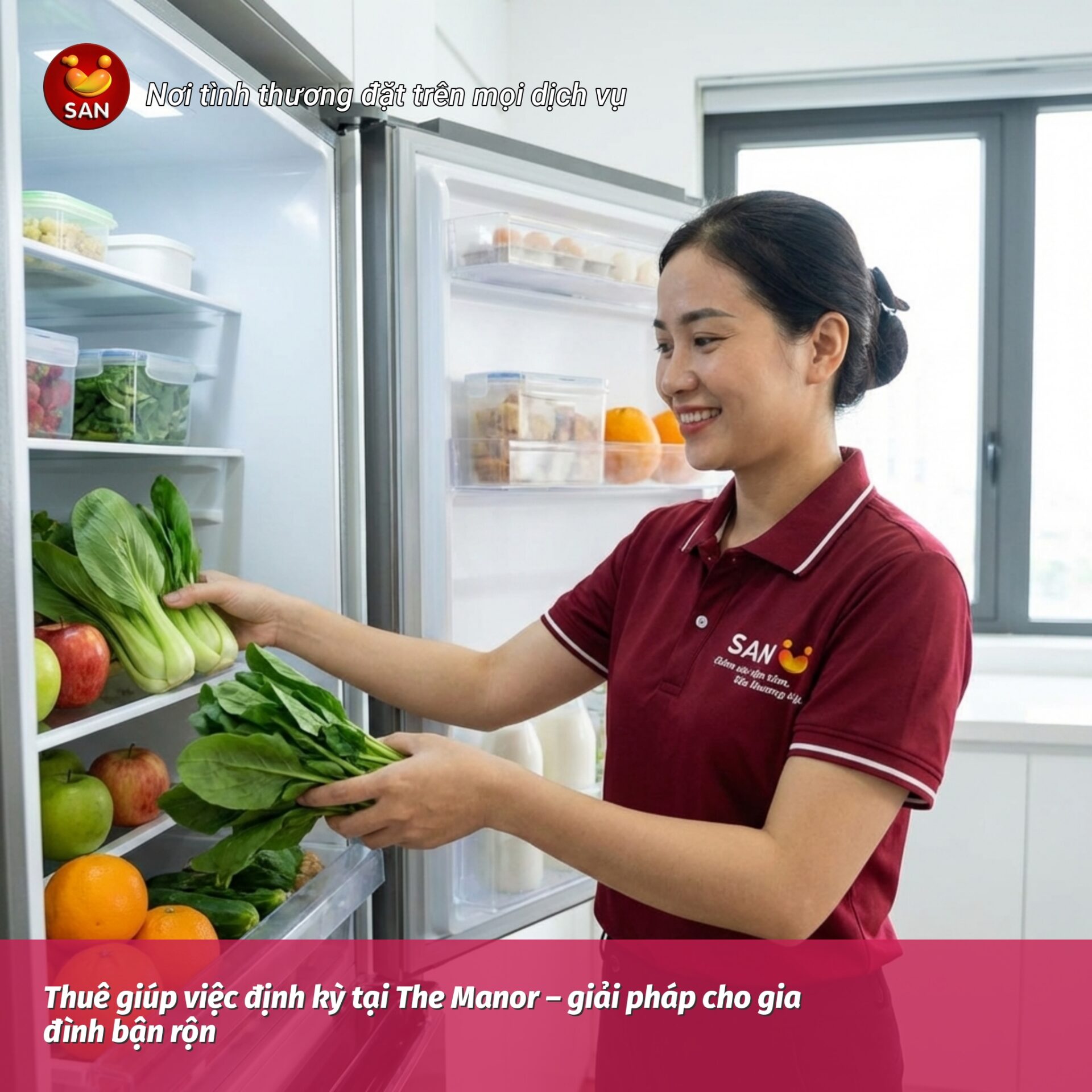 Hire a regular housekeeper at The Manor