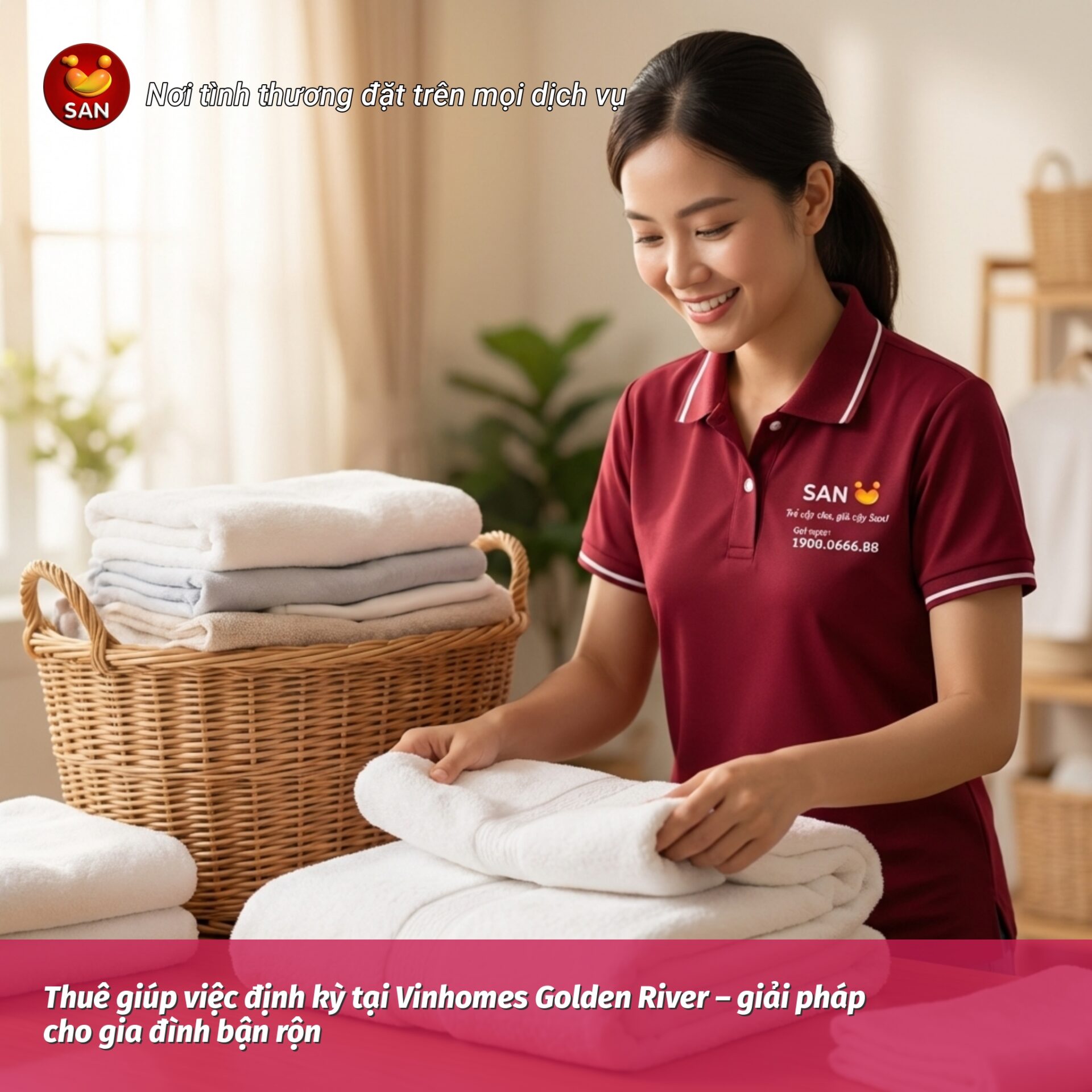 Thuê giúp việc định kỳ tại Vinhomes Golden River