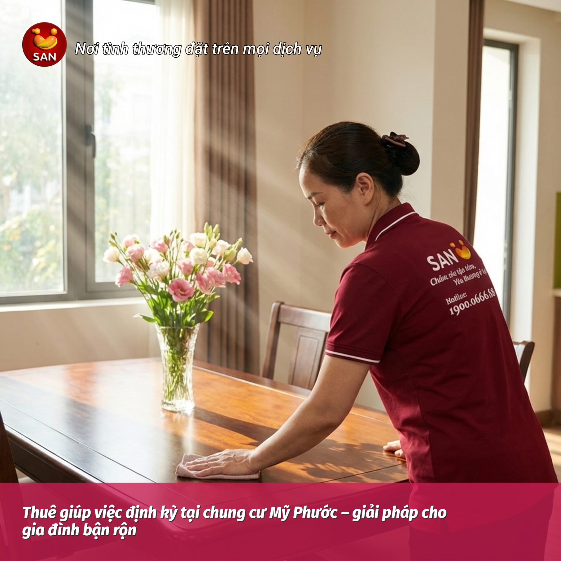 giúp việc định kỳ tại chung cư Mỹ Phước