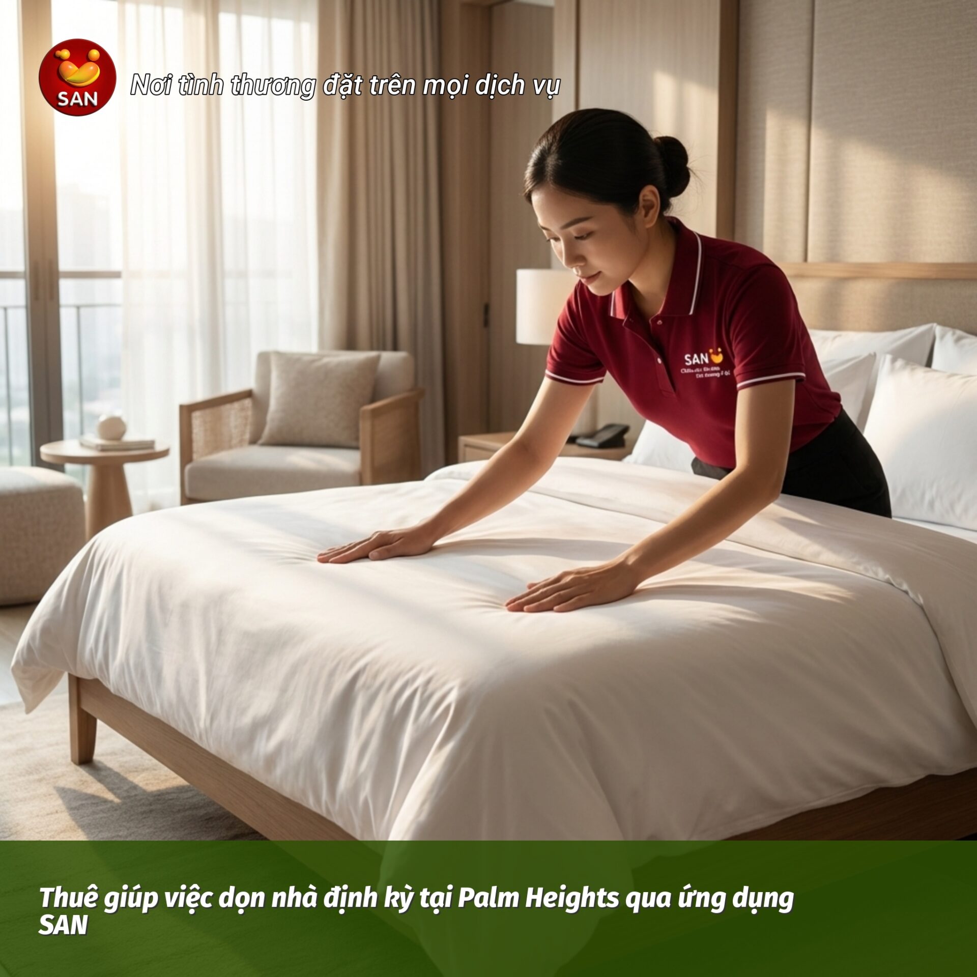 giúp việc dọn nhà định kỳ tại Palm Heights
