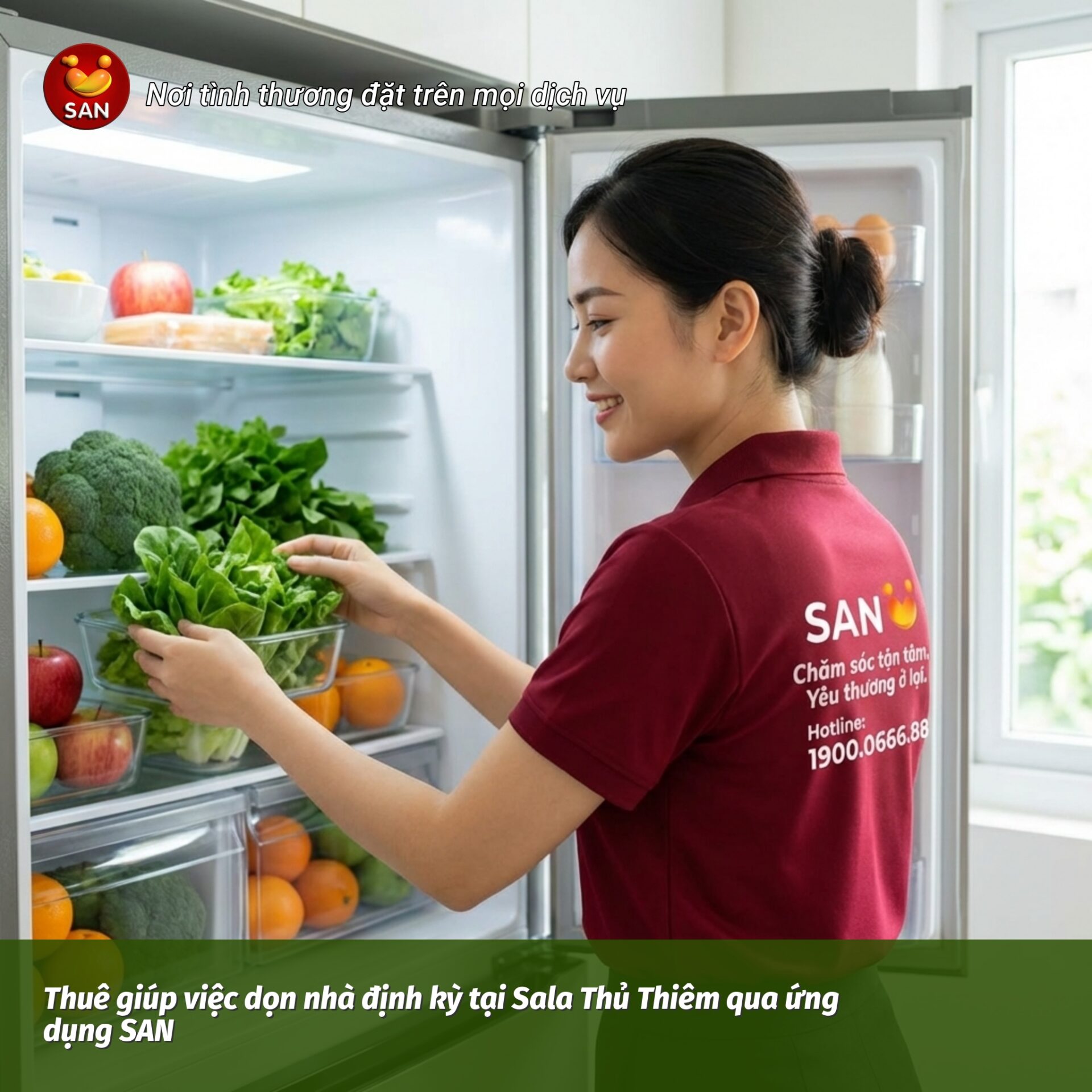 Regular house cleaning services at Sala Thu Thiem