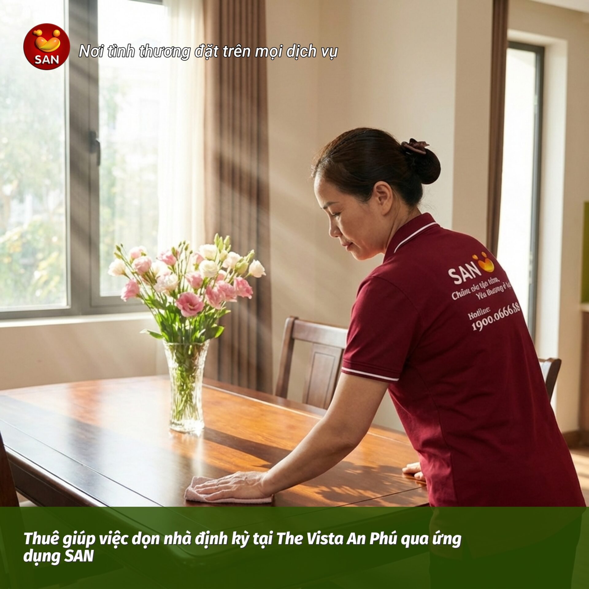 giúp việc dọn nhà định kỳ tại The Vista An Phú