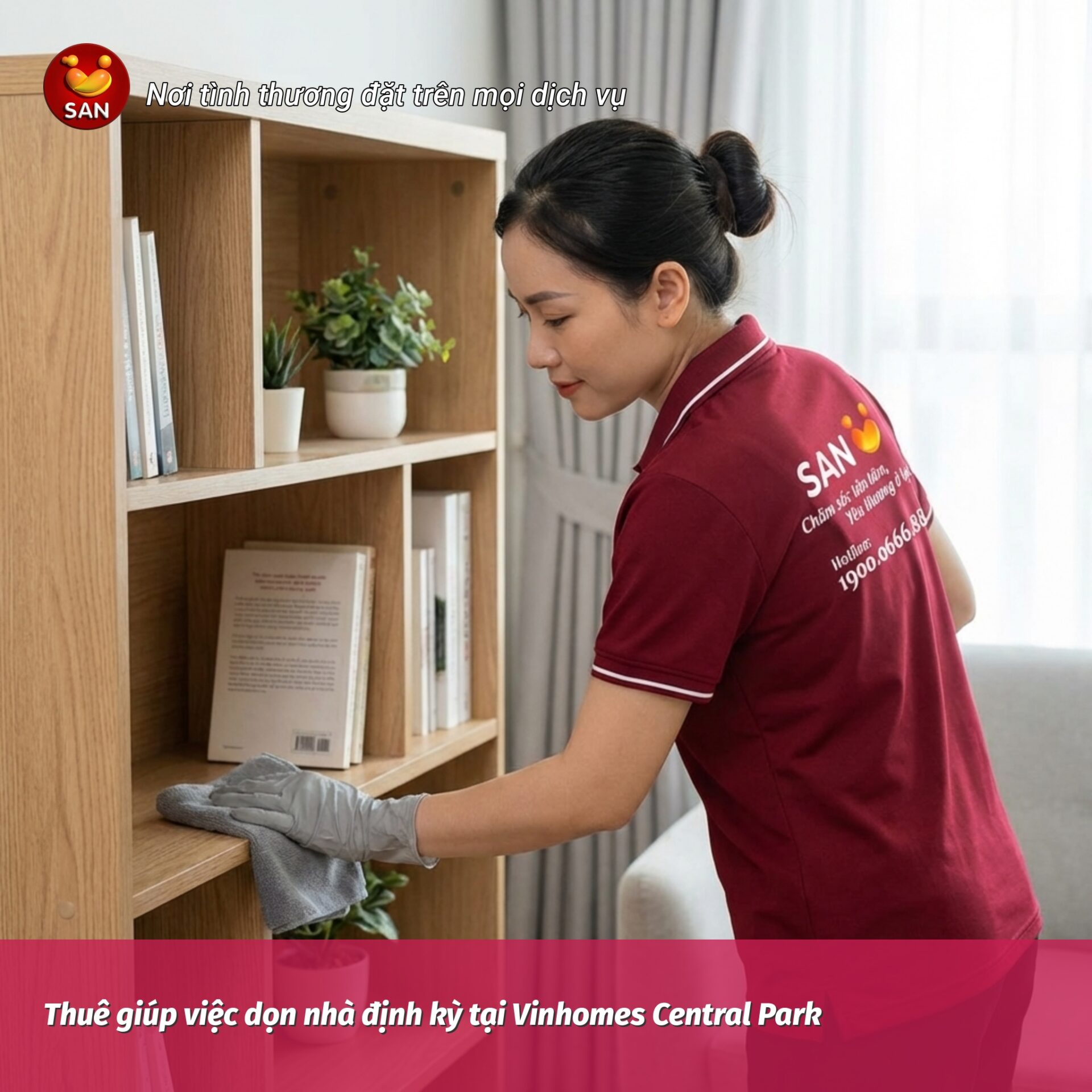 Thuê giúp việc dọn nhà định kỳ tại Vinhomes Central Park
