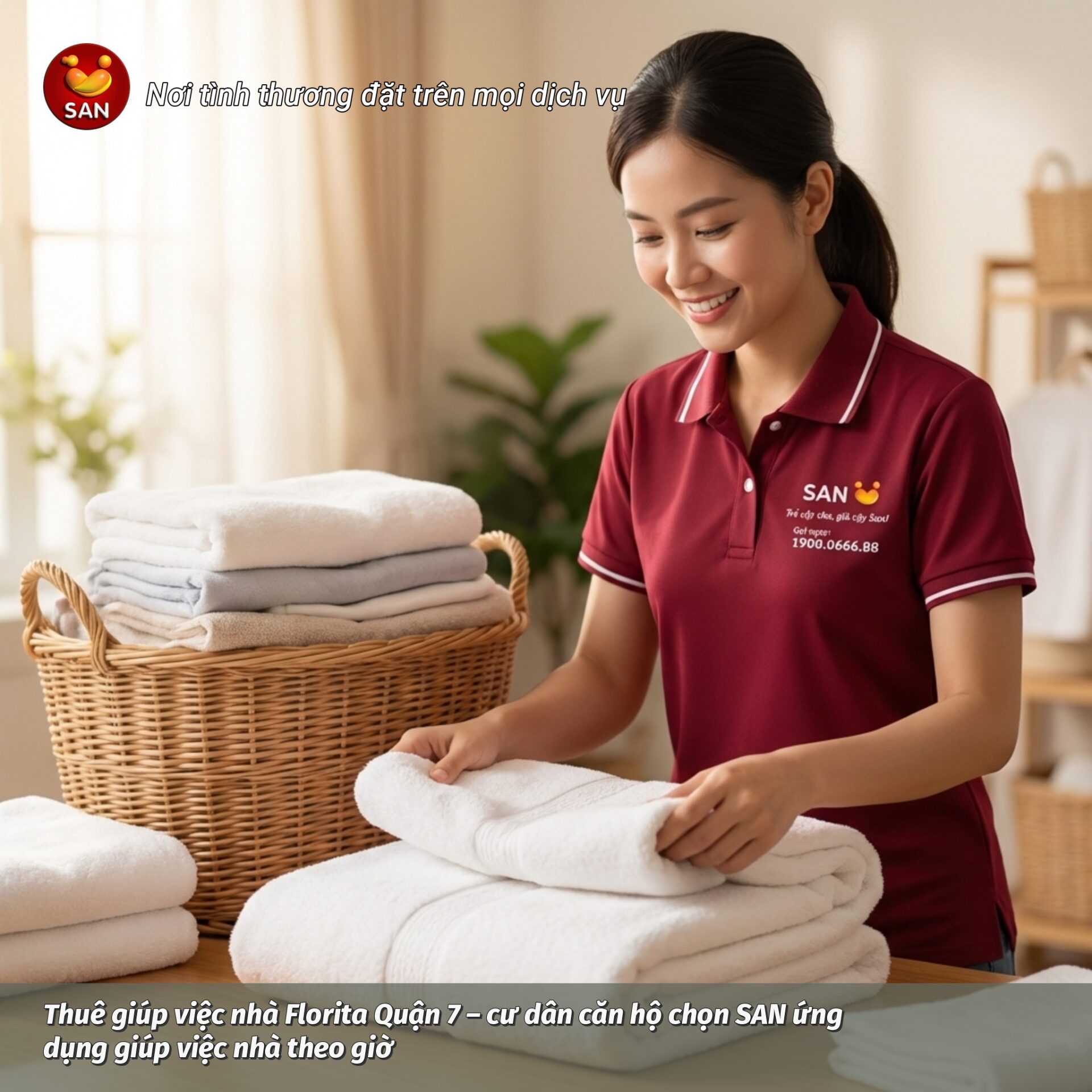 giúp việc nhà theo giờ Florita Quận 7