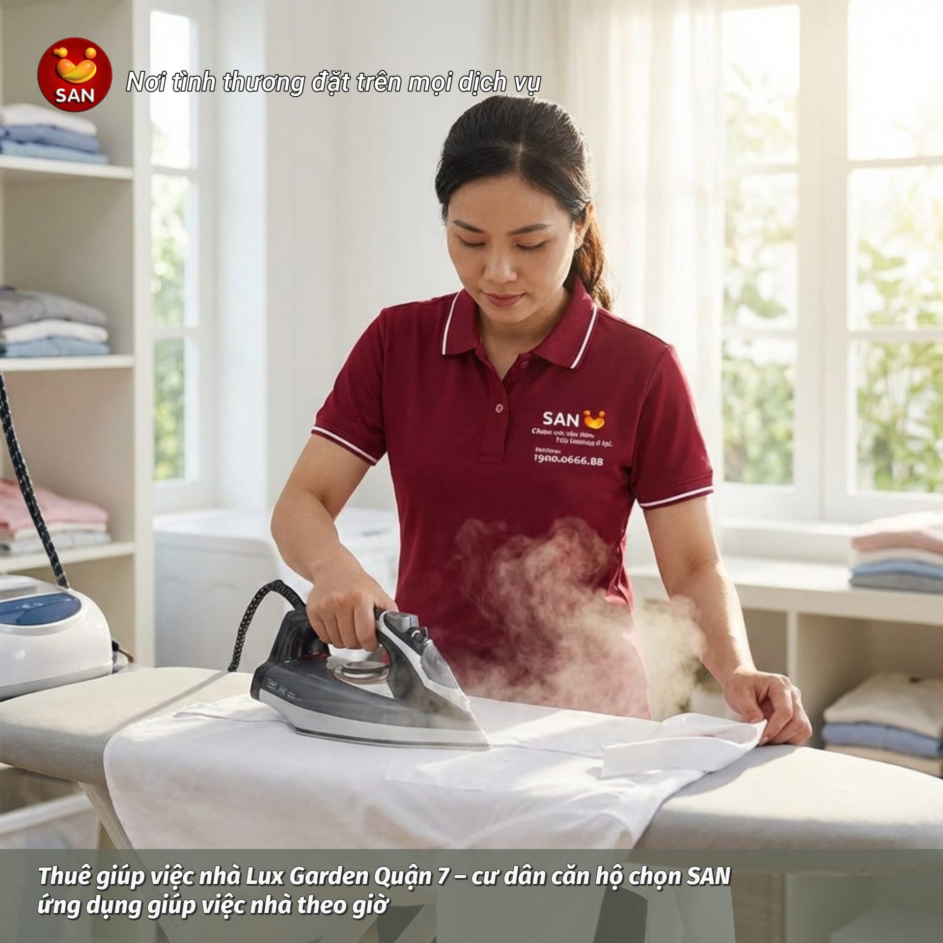 giúp việc nhà theo giờ Lux Garden Quận 7
