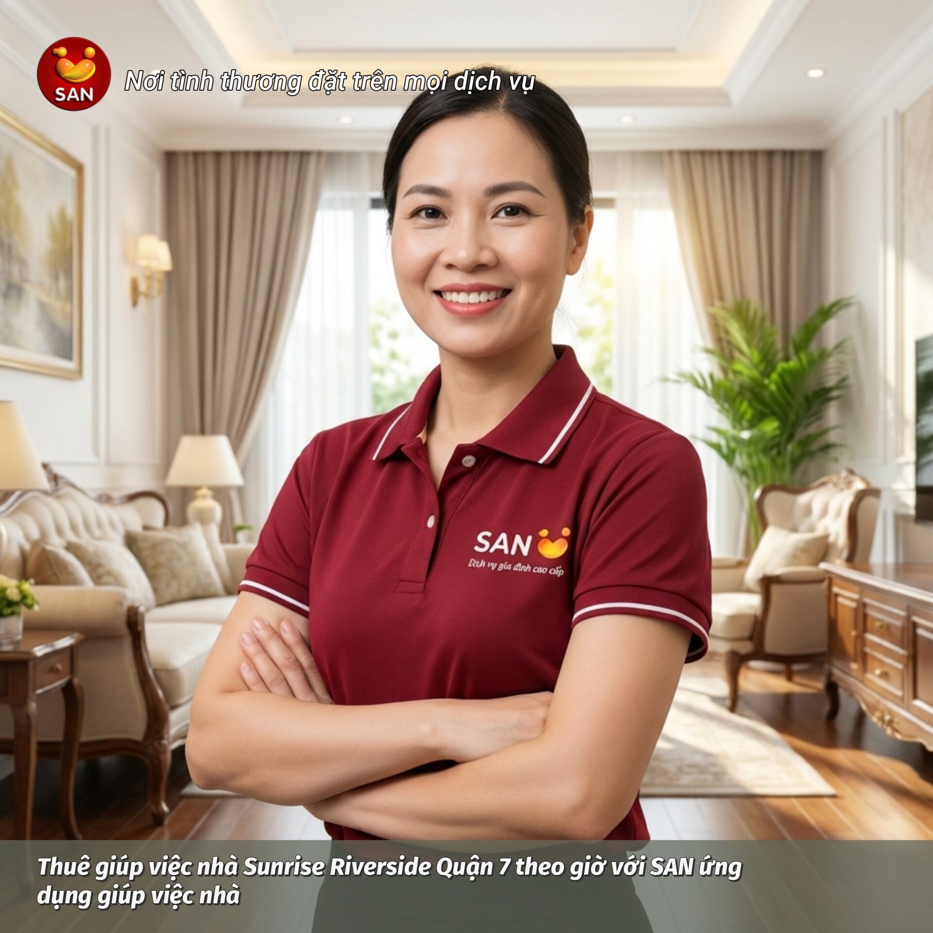 Thuê giúp việc nhà Sunrise Riverside Quận 7 theo giờ với SAN