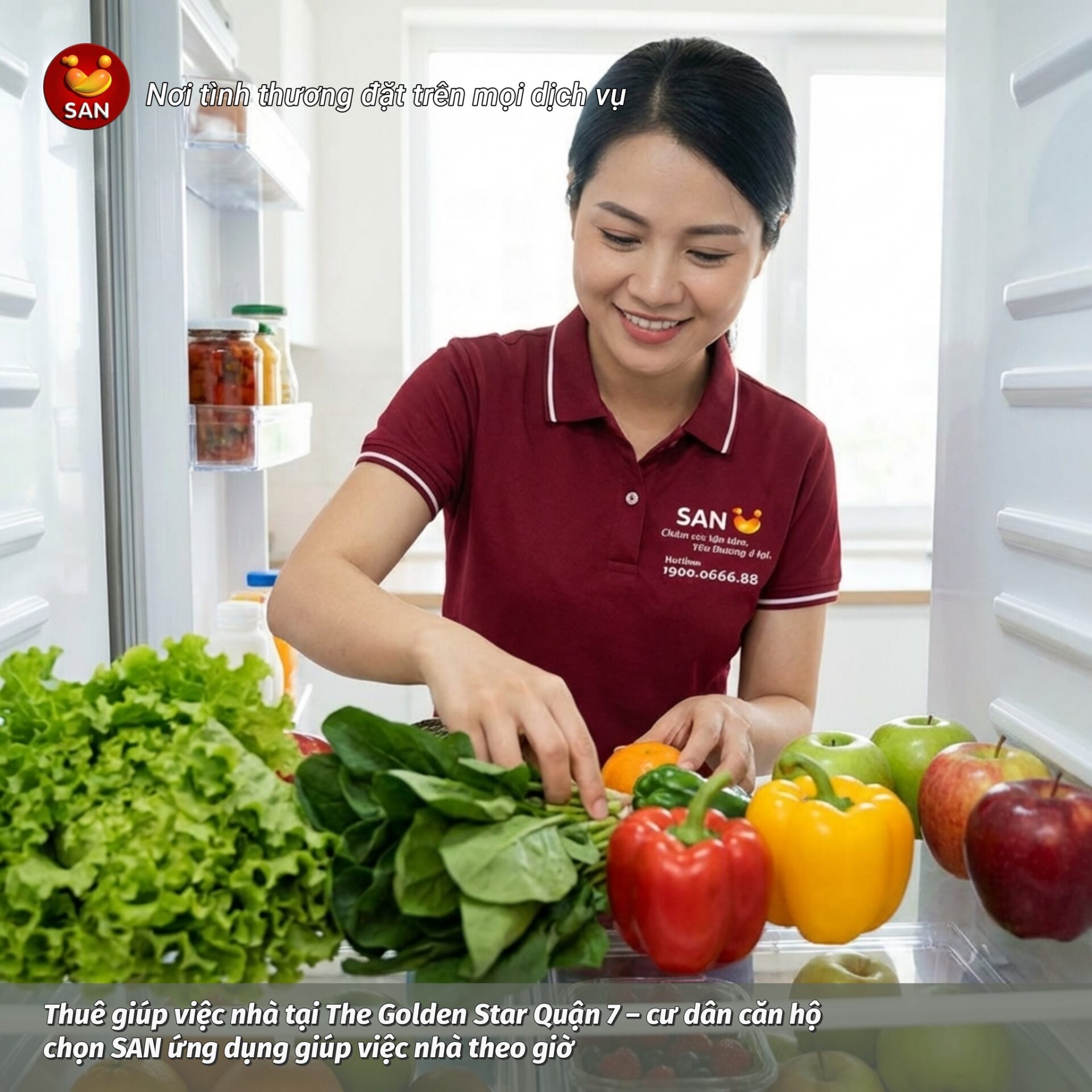 Hourly house cleaning services at The Golden Star