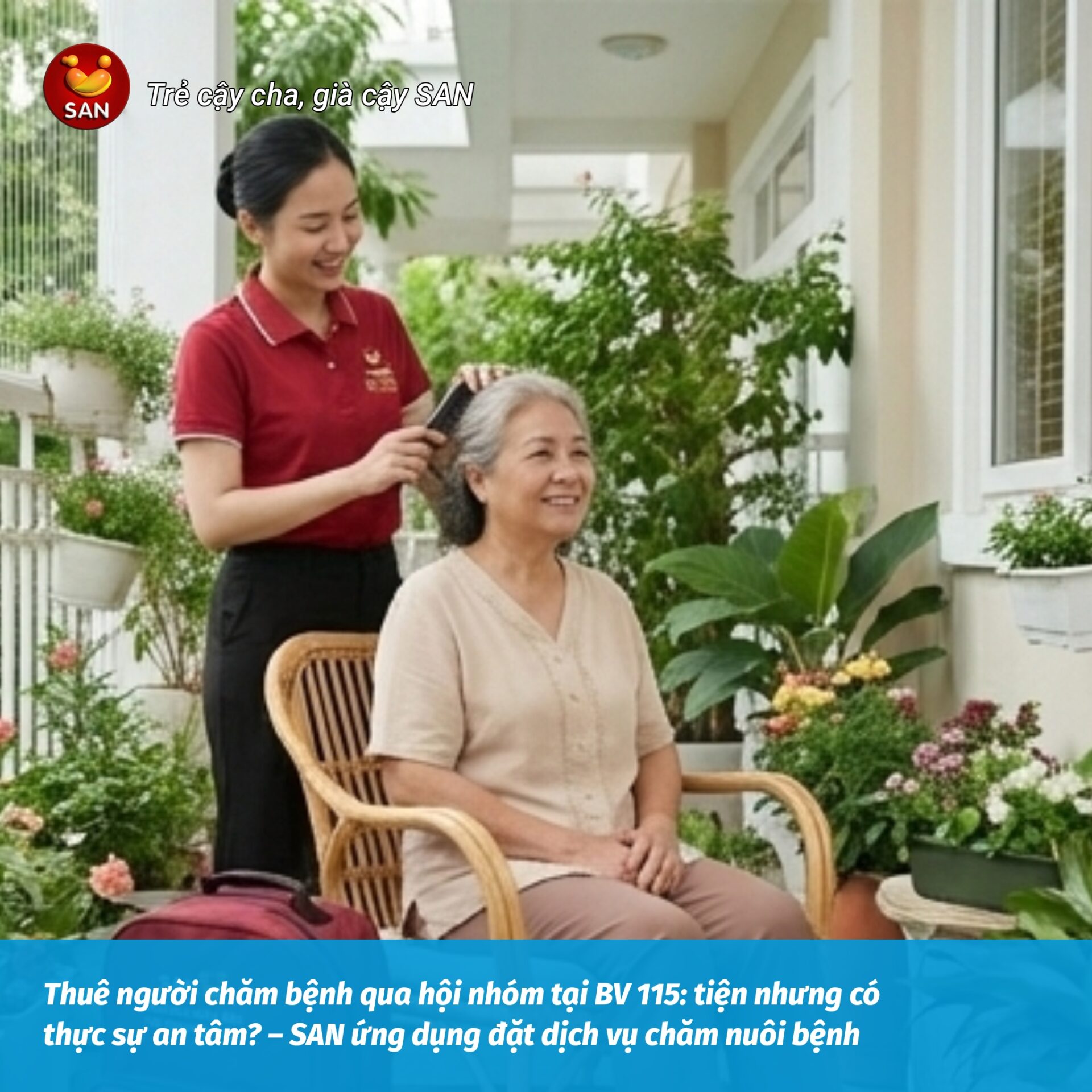 Hiring a caregiver at Hospital 115
