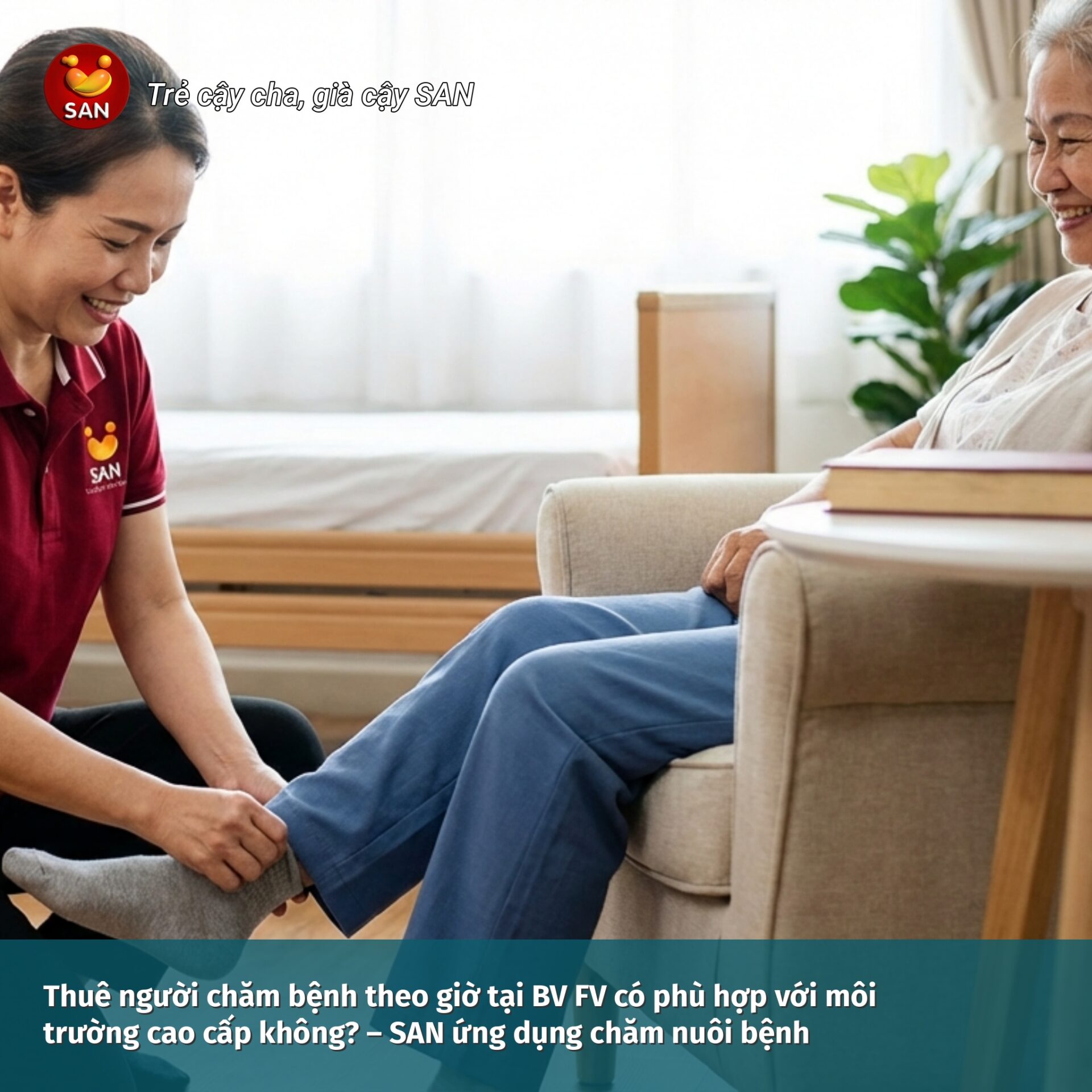 thuê người chăm bệnh theo giờ tại BV FV